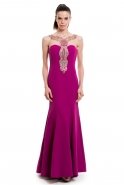 Длинное Выпускное Платье Пурпурный O7815