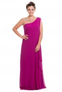 Длинное Вечернее Платье Пурпурный O7800B