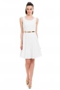 Короткое Вечернее Платье Белый T2077N