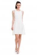 Короткое Вечернее Платье Белый T2164