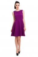 Короткое Коктейльное Платье Пурпурный T2159