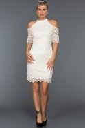 Короткое Вечернее Платье Белый SS20931