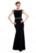 Длинное Выпускное Платье Черный K4345264N