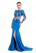Длинное Выпускное Платье Ярко-синий K4335351