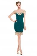 Короткое Выпускное Платье Темно-зеленый K4333333