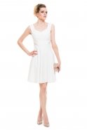 Короткое Вечернее Платье Белый C2156