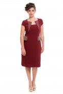 Вечернее Платье Большого Размера Бордовый O7139