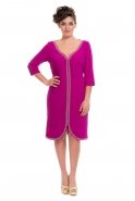 Вечернее Платье Свободного Кроя Пурпурный O7631