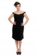 Вечернее Платье Большого Размера Черный O7641