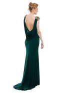 Длинное Вечернее Платье Изумрудно-зеленый AL7175