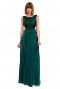 Длинное Вечернее Платье Тёмно-зелёный F961