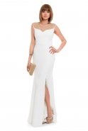 Длинное Вечернее Платье Белый O3853