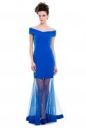 Длинное Вечернее Платье Ярко-синий C3213