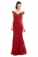 Вечернее Платье Большого Размера красный O1228