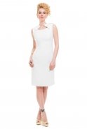 Вечернее Платье Большого Размера Белый O3848