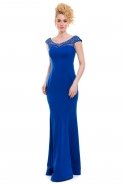 Длинное Вечернее Платье Ярко-синий C3217