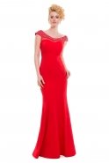 Длинное Вечернее Платье красный C3217