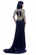 Вечерняя Одежда Хиджаб Темно-синий K4349382