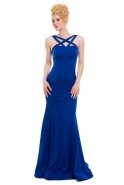 Длинное Выпускное Платье Ярко-синий C3218