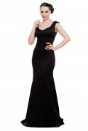 Длинное Вечернее Платье Черный C3172