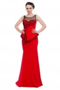 Длинное Вечернее Платье красный C3049