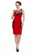 Короткое Вечернее Платье красный C2135