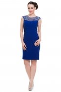Короткое Вечернее Платье Ярко-синий C2104