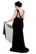 Вечернее Платье Большого Размера Черный F1654
