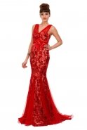 Длинное Выпускное Платье красный F1572