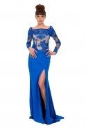 Длинное Выпускное Платье Ярко-синий K4335172