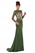 Длинное Выпускное Платье зелёный K4333147