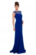 Длинное Вечернее Платье Ярко-синий C6188