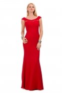 Длинное Вечернее Платье красный C6141