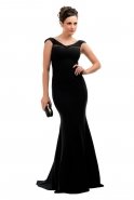 Длинное Вечернее Платье Черный C6141