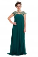 Вечернее Платье Большого Размера зелёный O7457