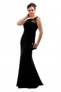 Длинное Вечернее Платье Черный C6123