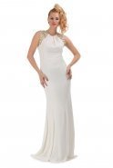 Длинное Вечернее Платье Белый F1080