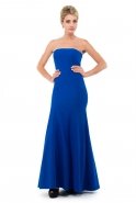 Длинное Вечернее Платье Ярко-синий C6097