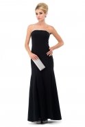 Длинное Вечернее Платье Черный C6097