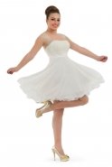 Короткое Вечернее Платье Белый F5160