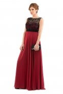 Длинное Вечернее Платье Бордовый S3654