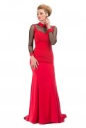 Длинное Вечернее Платье красный C6084