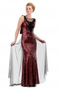 Длинное Вечернее Платье Бордовый M1379