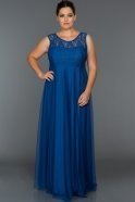 Длинное Свободное Вечернее Платье Ярко-синий AR36809