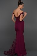 Длинное Вечернее Платье Сливовый ABU013