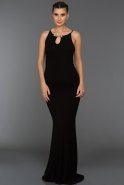 Длинное Вечернее Платье Черный AR36895