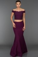 Длинное Вечернее Платье Фиолетовый C7154
