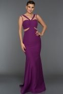 Длинное Вечернее Платье Пурпурный ABU160