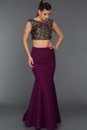 Длинное Вечернее Платье Фиолетовый ABU261