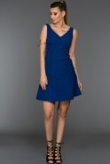 Короткое Вечернее Платье Ярко-синий C8062